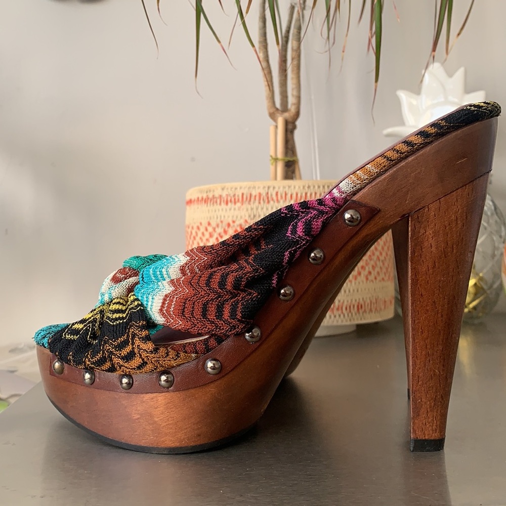 Missoni platform clog sandals - Picture 2 of 5